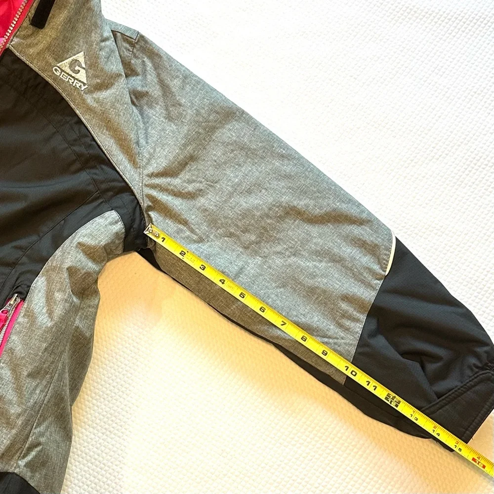 Gerry Girls Ski ⛷️ Snowboard 🏂 Snow Puffer Jacket Coat Black & Gray Pink details - Picture 8 of 10